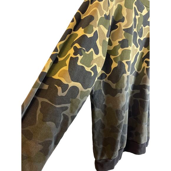 Adidas Originals Camo Camouflage Drip‎ Effect Sweatshirt Trefoil Size Small - Picture 10 of 10